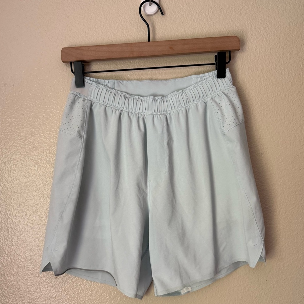 Lululemon Athletica Light Blue Men's Athletic Shorts